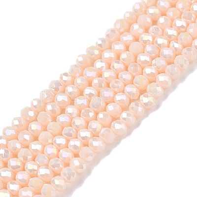 Electroplate Glass Beads Strands EGLA-A044-P2mm-B05-1