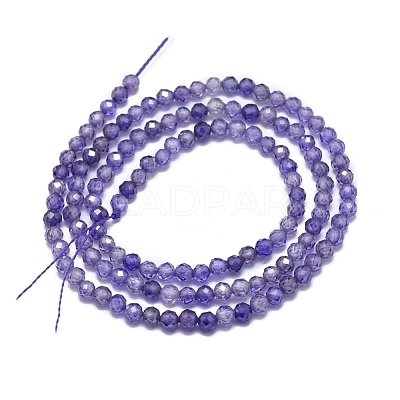 Cubic Zirconia Beads Strands G-G792-47-03B-1