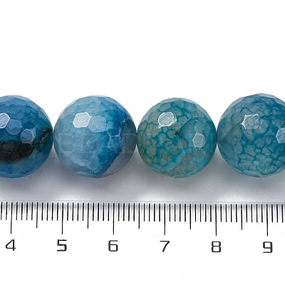 Natural Dragon Veins Agate(Dyed & Heated) Beads Strands G-K390-A15-01-1