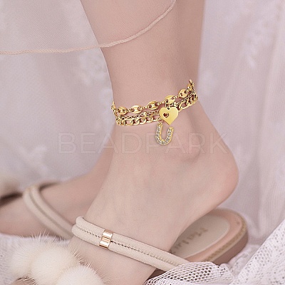 Anklets Sets AJEW-AN00383-16-1
