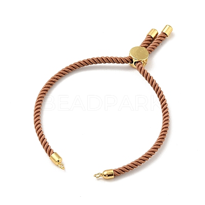 Half Finished Twisted Milan Rope Slider Bracelets FIND-G032-01G-21-1