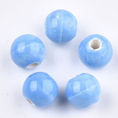 Handmade Porcelain Beads PORC-S499-01B-M-1