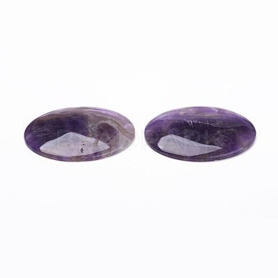 Natural Amethyst Cabochons G-L553-22B-1