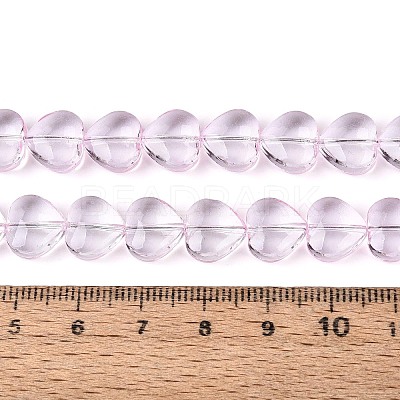 Baking Paint Transparent Glass Beads Strands DGLA-N021-01B-04-1
