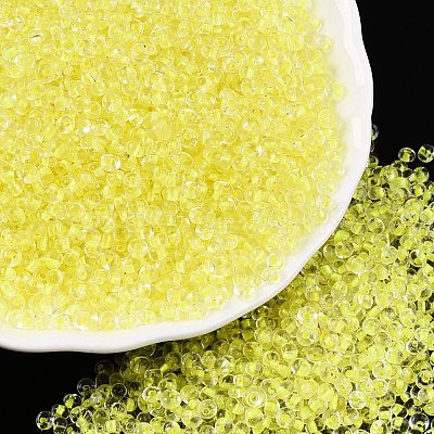 8/0 Inside Colours Transparent Glass Seed Beads SEED-T007-06C-1