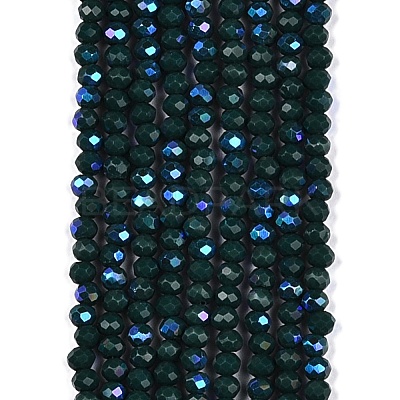 Electroplate Opaque Solid Color Glass Beads Strands LS-EGLA-A044-P3mm-L12-1