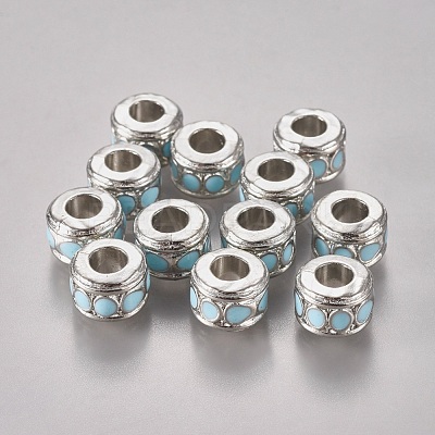 Alloy European Beads LFD8226Y-1-NF-1