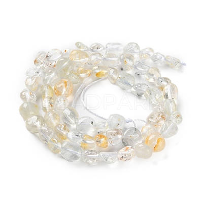Natural Topaz Crystal Beads Strands G-P497-01C-66-1