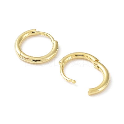925 Sterling Silver Huggie Hoop Earrings EJEW-K258-19B-G-1