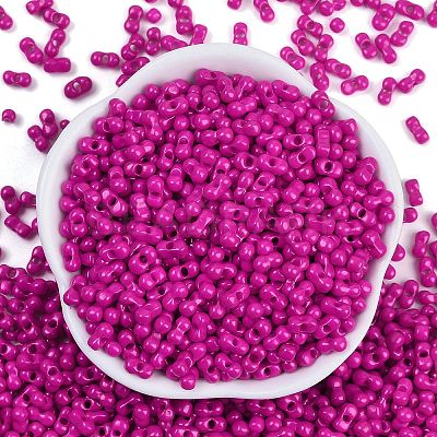 Baking Paint Glass Seed Beads X1-SEED-K010-A06-1