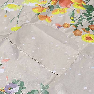 Flower Pattern Polyester Sleeveless Apron AJEW-WH20020-210A-1