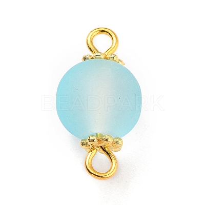Transparent Frosted Glass Links PALLOY-JF00517-1