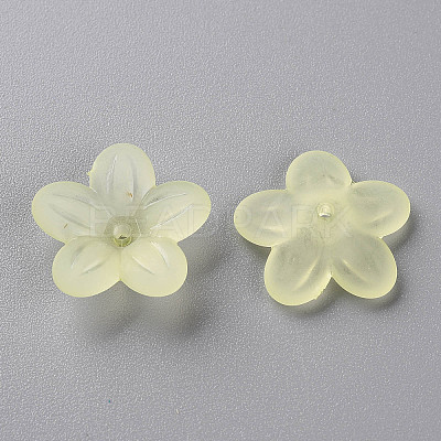 Frosted Acrylic Bead Caps MACR-S371-08A-728-1