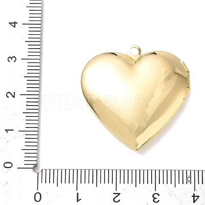 Brass Locket Pendant Cabochon Settings KK-L268-021G-02-1