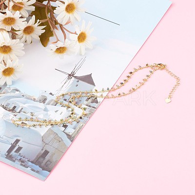 Natural Multicolor Tourmaline Pendant Necklaces NJEW-JN03340-1