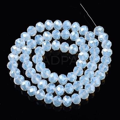 Electroplate Glass Beads Strands EGLA-A034-J10mm-A04-1