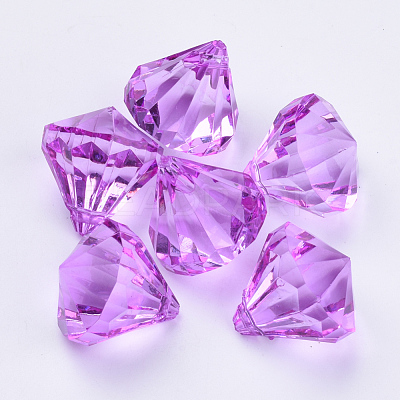 Transparent Acrylic Pendants TACR-Q260-D-V-1
