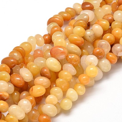 Natural Topaz Jade Gemstone Nuggets Bead Strands X-G-J337-30-1
