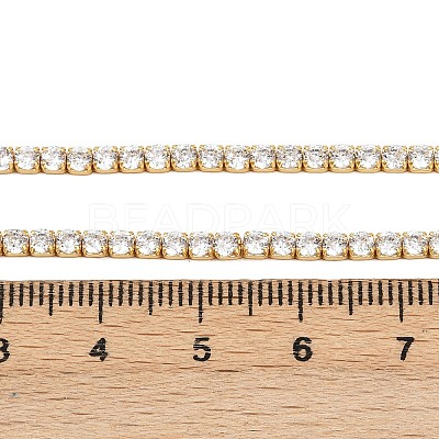 925 Sterling Silver Clear Cubic Zirconia Chains STER-C016-02A-G02-1