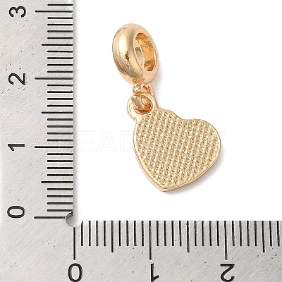 Rack Plating Alloy Light Siam Rhinestone European Dangle Charms PALLOY-S189-23G-1