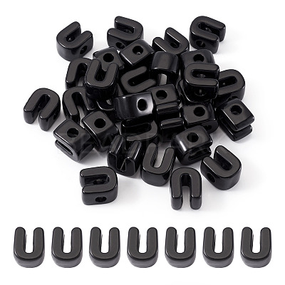 Acrylic European Beads OACR-TAC0013-14U-1