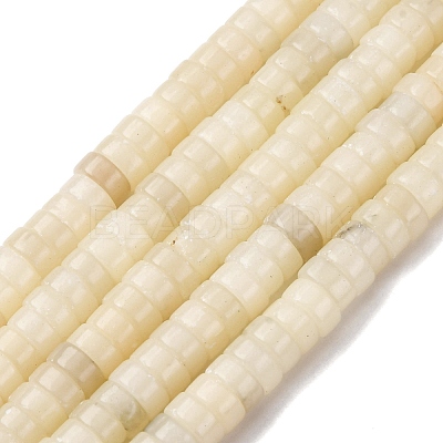 Natural White African Opal Beads Strands G-L624-I19-3x6mm-1