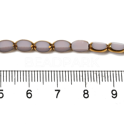 Electroplate Glass Beads Strands X-EGLA-P061-02A-03-1