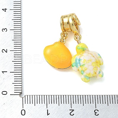Brass Micro Pave Clear Cubic Zirconia Pendants KK-CBA74BF-13G-1