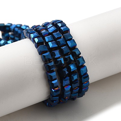 Electroplate Glass Beads Strands EGLA-D018-4x4mm-55-1