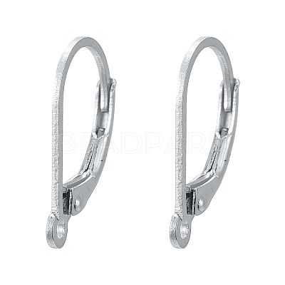 925 Sterling Silver Leverback Earrings LS-STER-S002-56-1