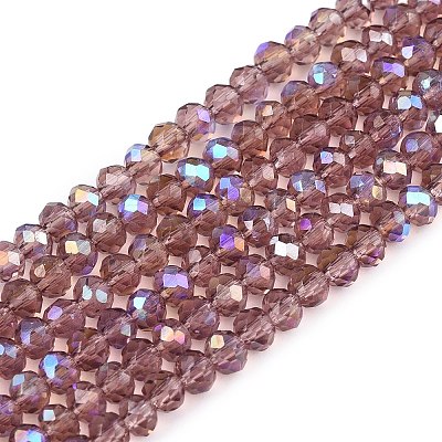 Electroplate Glass Beads Strands EGLA-A044-T2mm-L07-1
