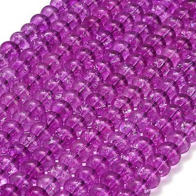 Dyed Imitation Gemstone Glass Beads Strands GL-Z001-03B-06-1