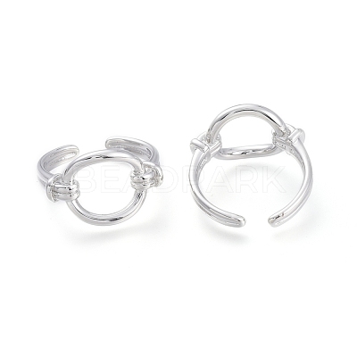 Brass Cuff Rings RJEW-F103-01-P-1