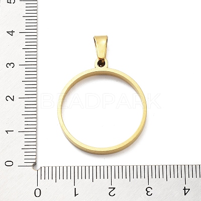 304 Stainless Steel Open Back Bezel Pendants STAS-Z091-05G-03-1