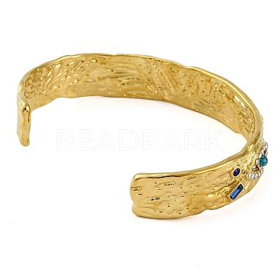 304 Stainless Steel Natural Turquoise Cuff Bracelets BJEW-U009-01G-03-1