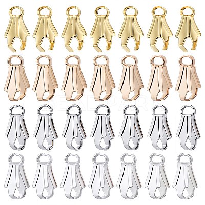 200Pcs 4 Colors Alloy Ice Pick Pinch Bails FIND-SC0006-12-1