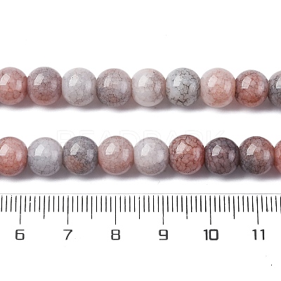 Ombre Effect Dyed Glass Beads Strands GLAA-T031-01O-14-1