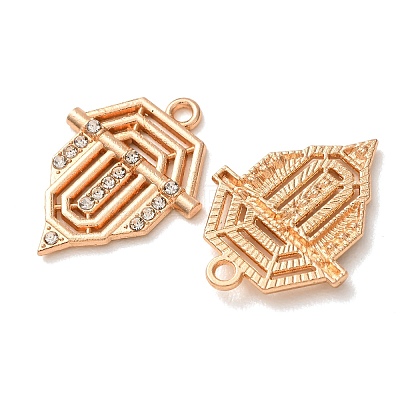 Alloy Rhinestone Pendants RB-CBAA987-01KCG-1