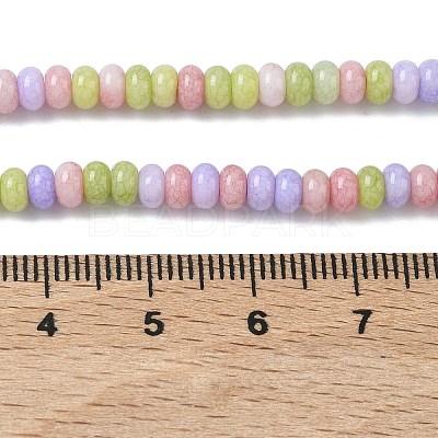 Ombre Effect Dyed Glass Beads Strands GLAA-C043-01D-1