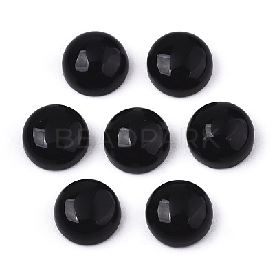 Natural Black Onyx Cabochons G-N326-59A-1