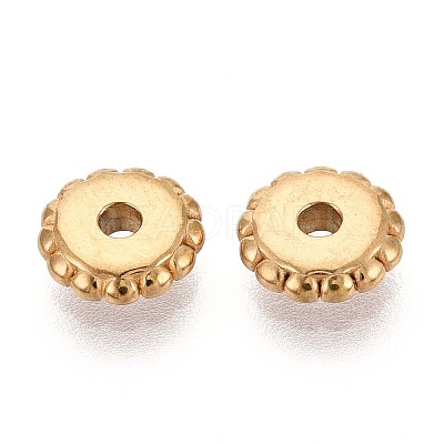 304 Stainless Steel Disc Beads STAS-P319-14C-G-1