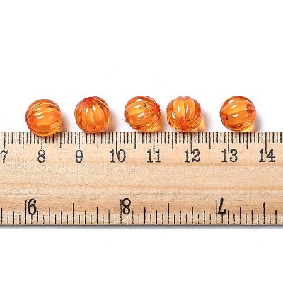 Autumn Theme Transparent Acrylic Beads X-TACR-S089-10mm-11-1