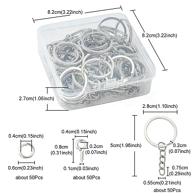 DIY Keychain Making Finding Kit DIY-YW0006-49-1