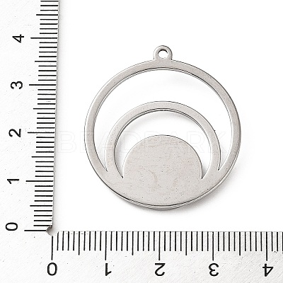 304 Stainless Steel Pendant Cabochon Settings STAS-Z201-03P-1