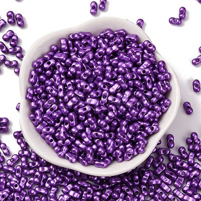 Baking Paint Glass Seed Beads SEED-L011-12A-04-1