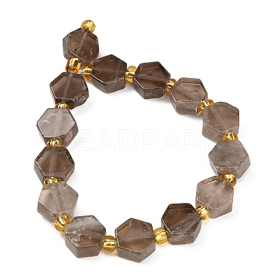 Natural Smoky Quartz Beads Strands G-F833-B07-01-1
