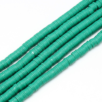Handmade Polymer Clay Bead Strands X-CLAY-T002-4mm-08-1
