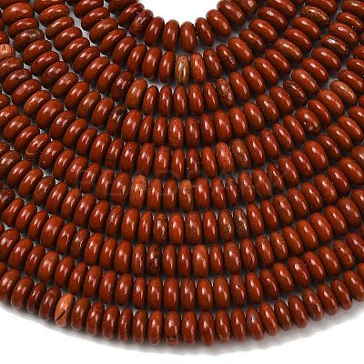 Natural Red Jasper Beads Strands G-L635-A39-4x2mm-1