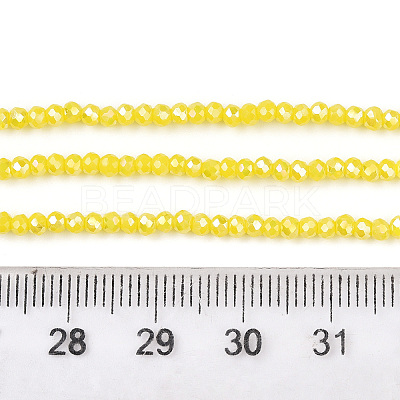 Electroplate Glass Beads Strands EGLA-A034-P1mm-B03-A-1