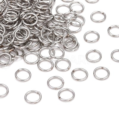 304 Stainless Steel Soldered Closed Jump Rings X-STAS-E482-15B-1